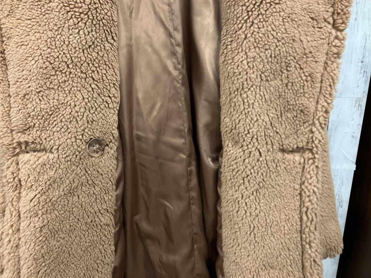 ELFRANK エルフランク コート オーバーサイズフェイクファーボアコート