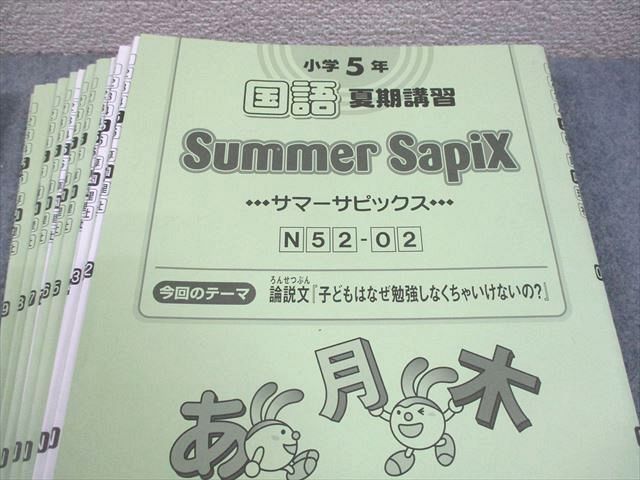 SAPIX サピックス 小5 国語 スプリング/サマー/ウインターサピックス