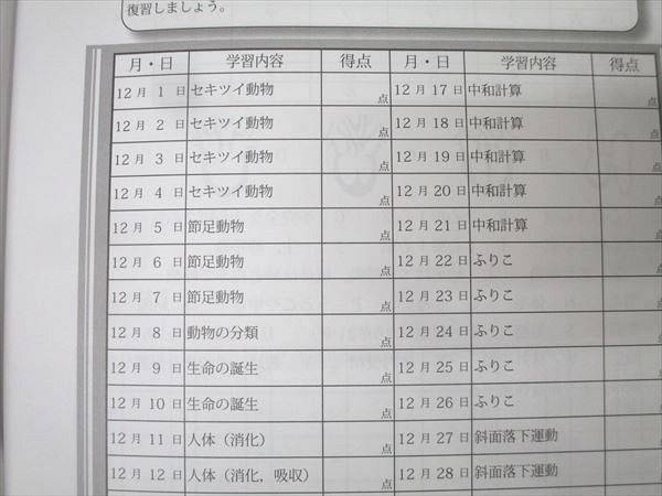 Gnoble グノーブル 6年生 基礎力テスト 理科 12月号 63F-R11 未使用