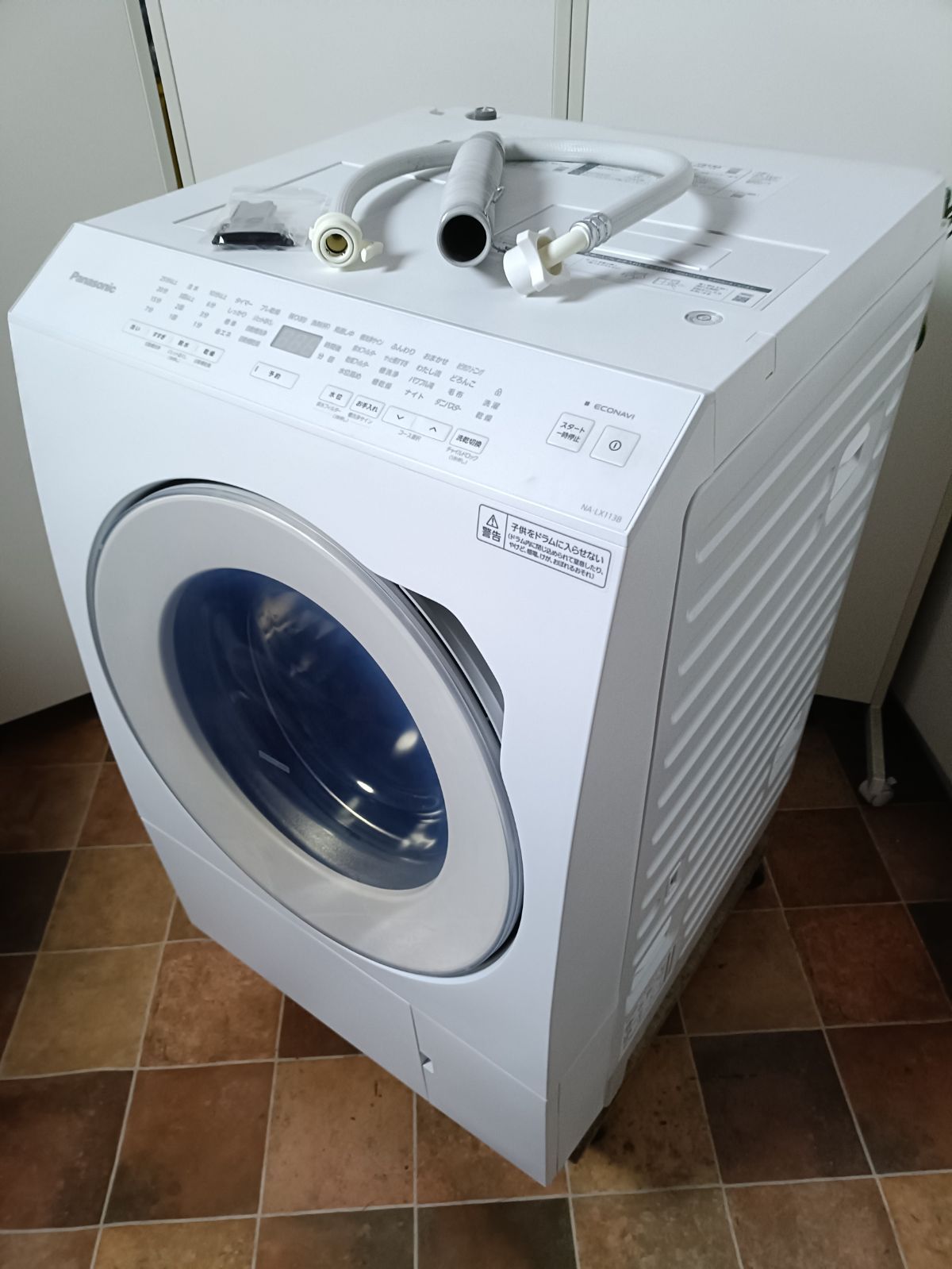 パナソニック ドラム式洗濯機 左開き NA-LX113BL 23年製 11/6k