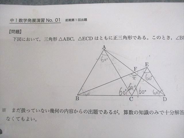 鉄緑会 中1 数学発展演習 テスト計42回 通年セット 2019 026S0D - メルカリ