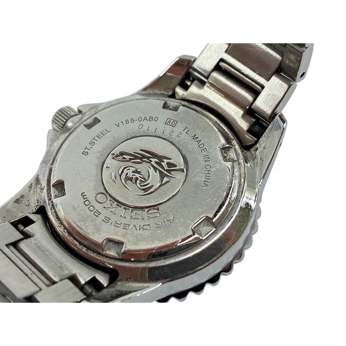 Seiko V185-0AB0 ソーラーダイバーズウォッチ レディース セイコー