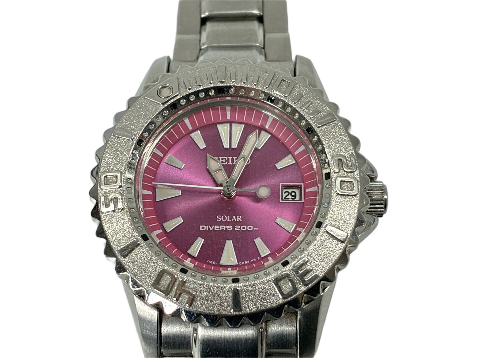 Seiko V185-0AB0 ソーラーダイバーズウォッチ レディース セイコー