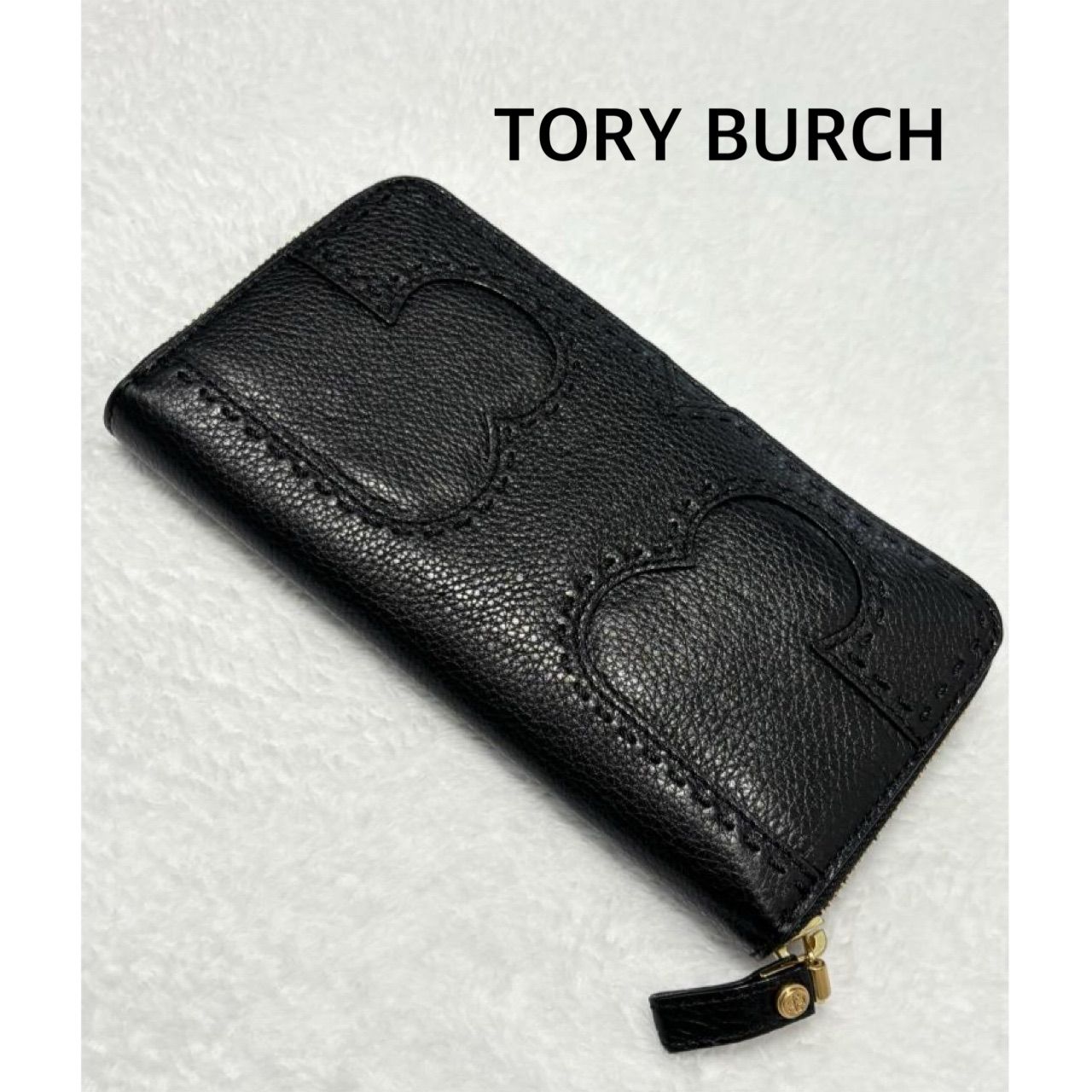 ☆TORY BURCH トリーバーチ 長財布 ラウンドジップ ブラック 送料込み