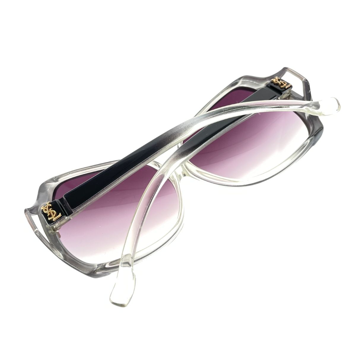 YvesSaintLaurent(YSL) イヴサンローラン サングラス  YSLロゴ/プラスチック/ブラック Y56/ヴィンテージ/ビッグフレーム     / 240001184515 YvesSaintLaurent(YSL) イヴサンローラン サングラス YSLロゴ