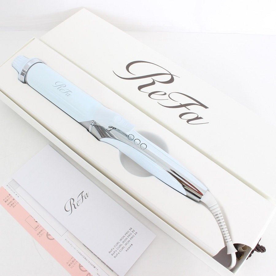 美品】MTG ReFa CURL IRON PRO 38 RE-AV-02A ホワイト 38mm リファ