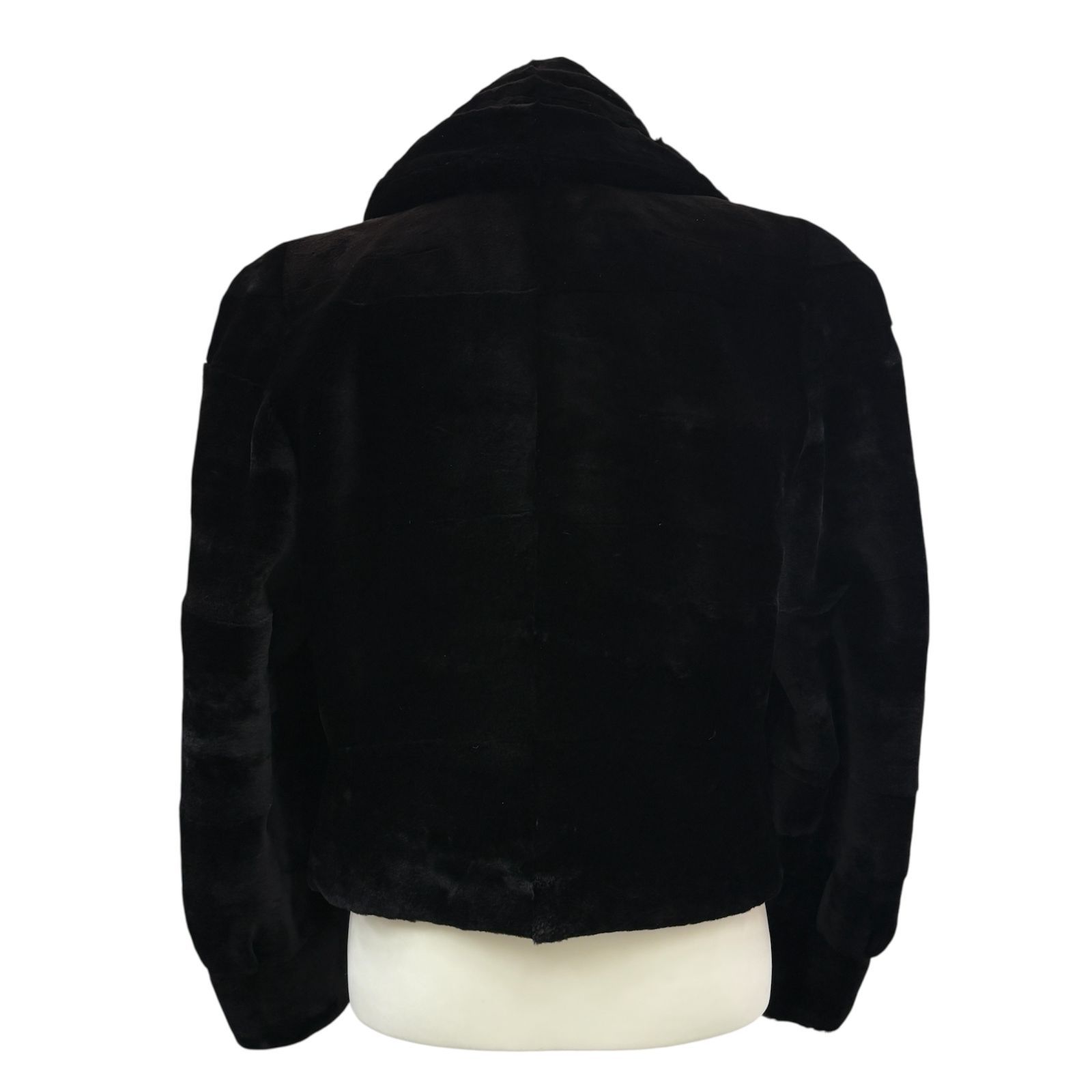 EMBA エンバ】ファーコート ショートジャケット ブラック 黒 - メルカリ