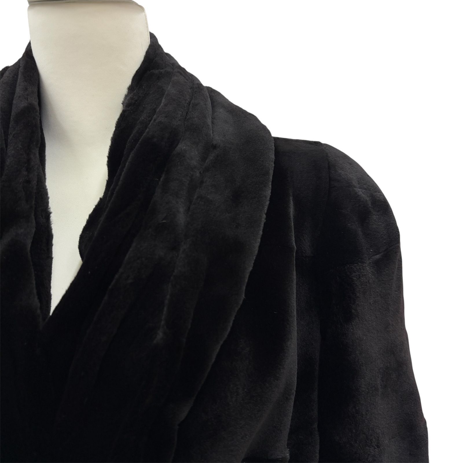 EMBA エンバ】ファーコート ショートジャケット ブラック 黒 - メルカリ