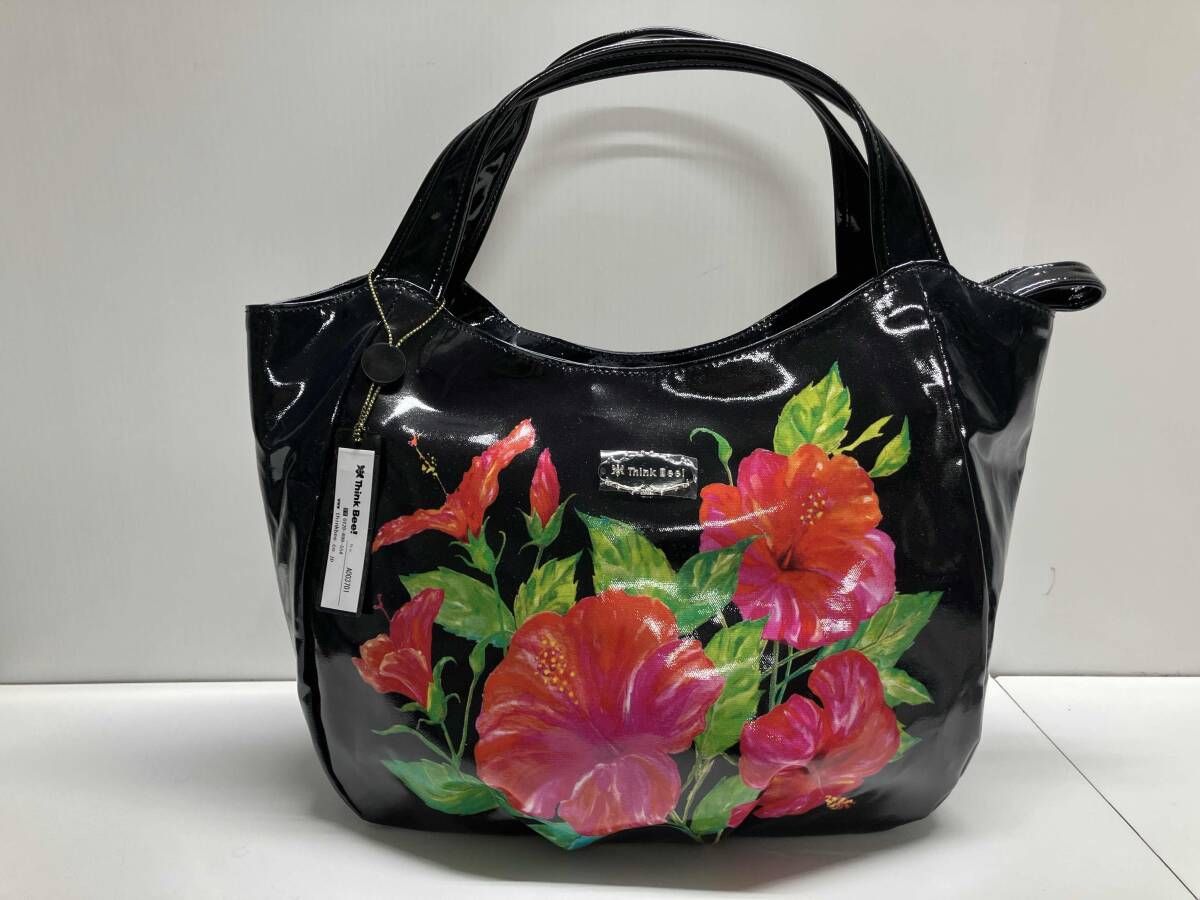 Think Bee シンクビー ハンドバッグ トートバッグ / ブラック・花柄