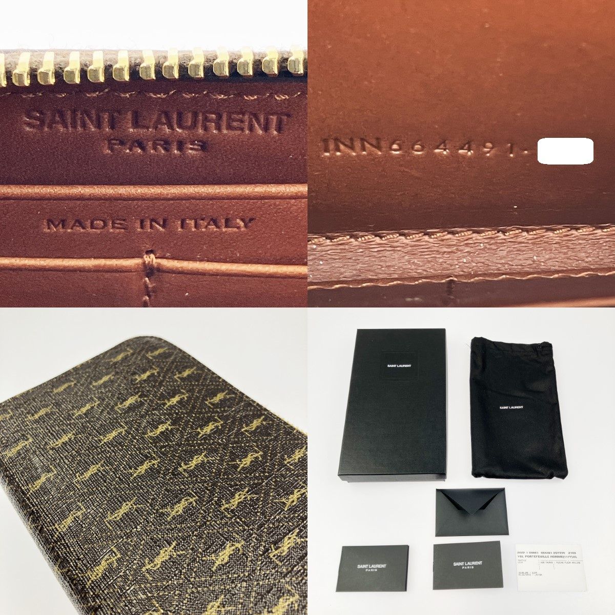 ▽▽Yves Saint Laurent イブサンローラン ラウンドファスナー財布