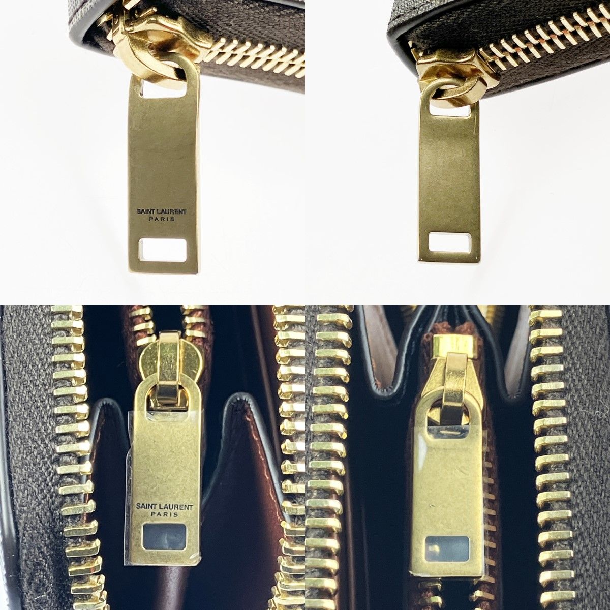 ▽▽Yves Saint Laurent イブサンローラン ラウンドファスナー財布