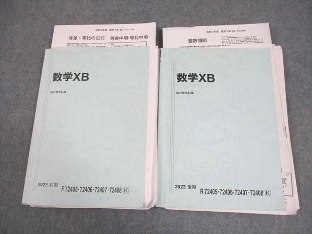 駿台 国公立大理系コース 数学XB テキスト通年セット 2023 計2冊