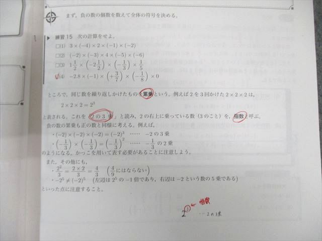 鉄緑会 中1 数学基礎講座 代数/幾何 テキスト/問題集 通年セット 2019