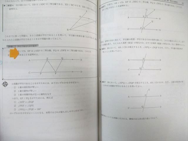 鉄緑会 中1 数学基礎講座 代数/幾何 テキスト/問題集 通年セット 2019