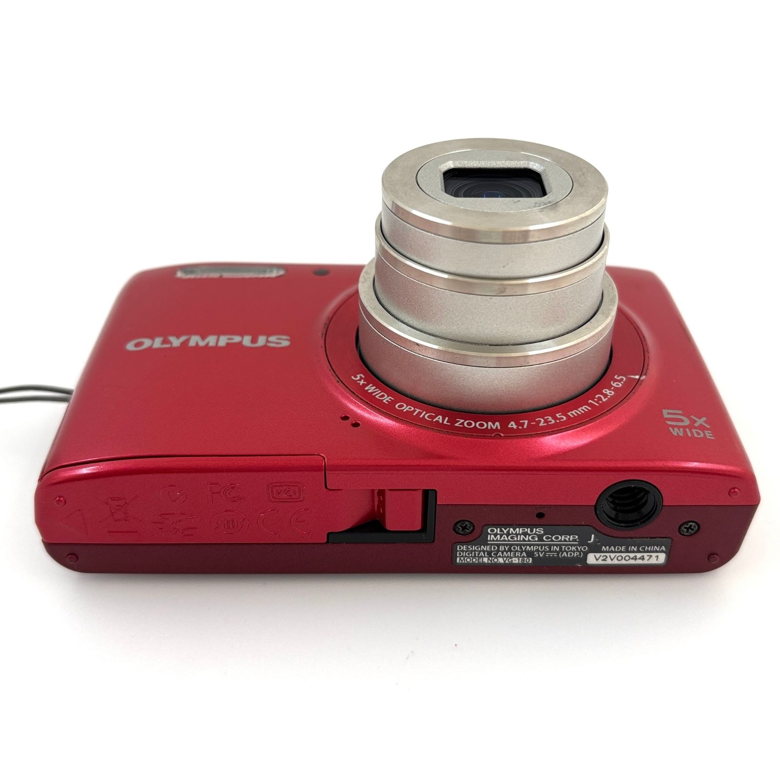 オリンパス】OLYMPUS VG-180 レッド コンパクトデジタルカメラ 動作