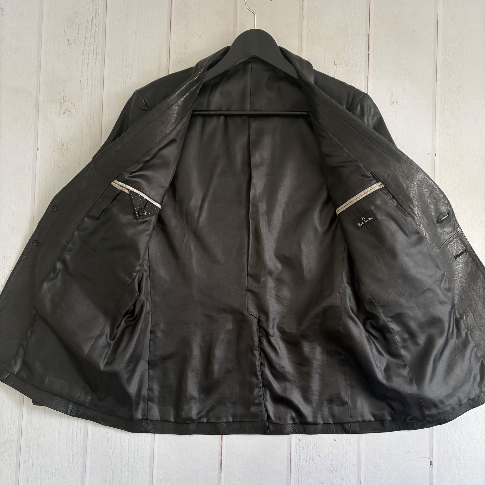 キムタク着 PS Paul Smith ポールスミス ラムレザー テーラード