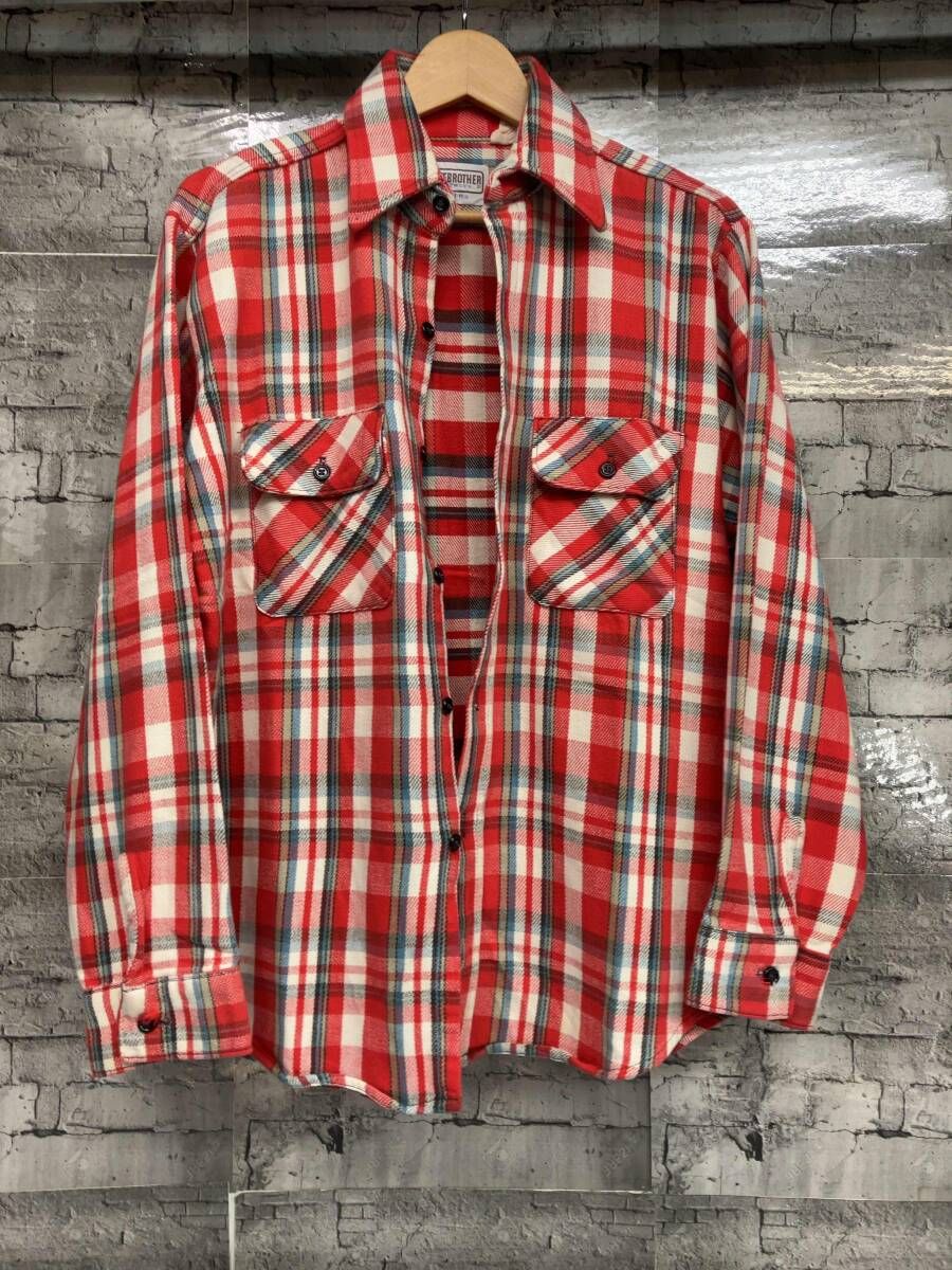 FIVE BROTHER ファイブブラザー ネルシャツ 70s 80s USA製 サイズM