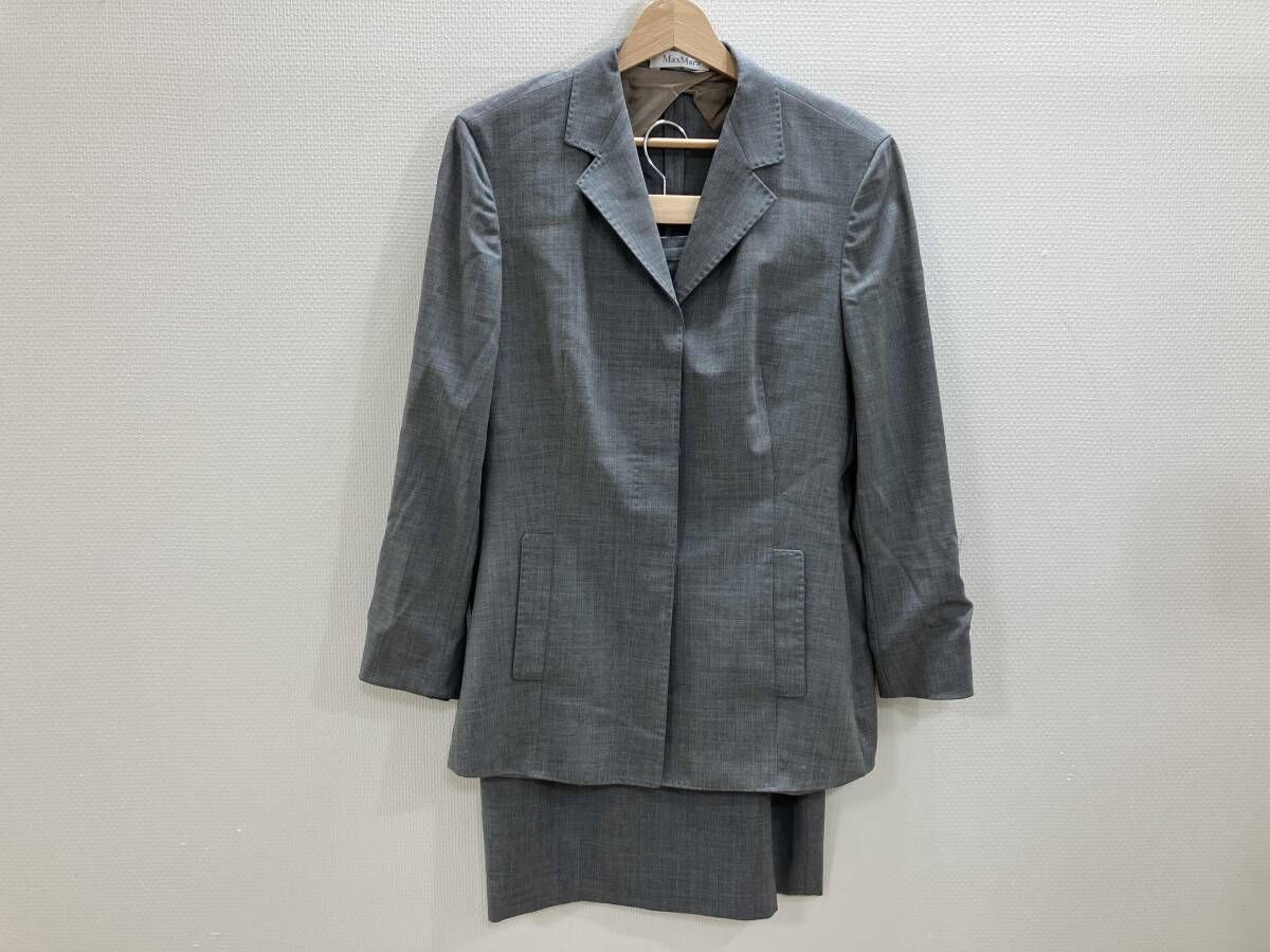 MAX MARA マックスマーラ セットアップグレー ジャケット／タイト