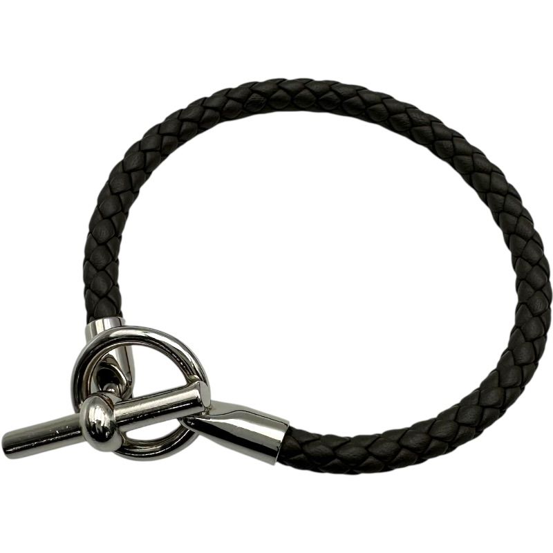 エルメス HERMES グレナンH ブレスレット エタン シルバー金具 