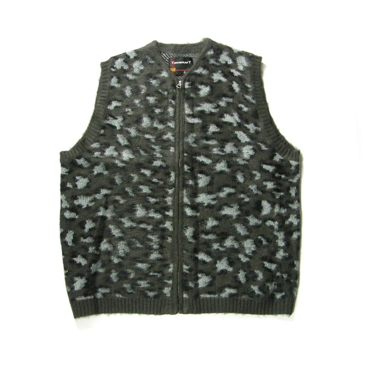 新品】 TOWNCRAFT ／ タウンクラフト シャギー ニット フルジップ 