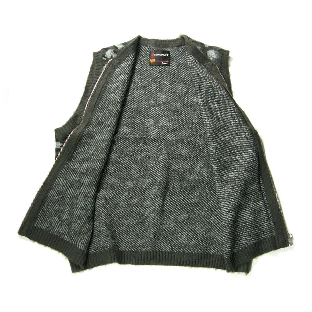 新品】 TOWNCRAFT ／ タウンクラフト シャギー ニット フルジップ 