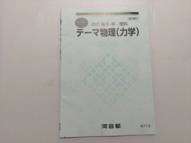 河合塾 テーマ物理（力学）2025 高3・卒 理科 夏期講習 状態良い