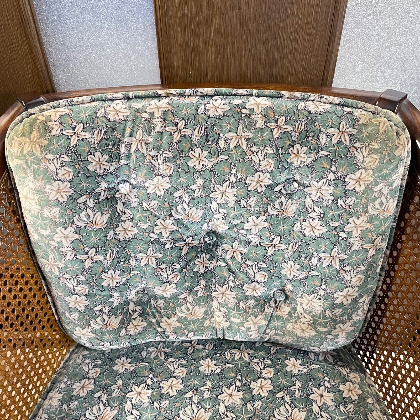 karimoku カリモク コロニアル 一人掛けソファ シングルソファ 椅子 花