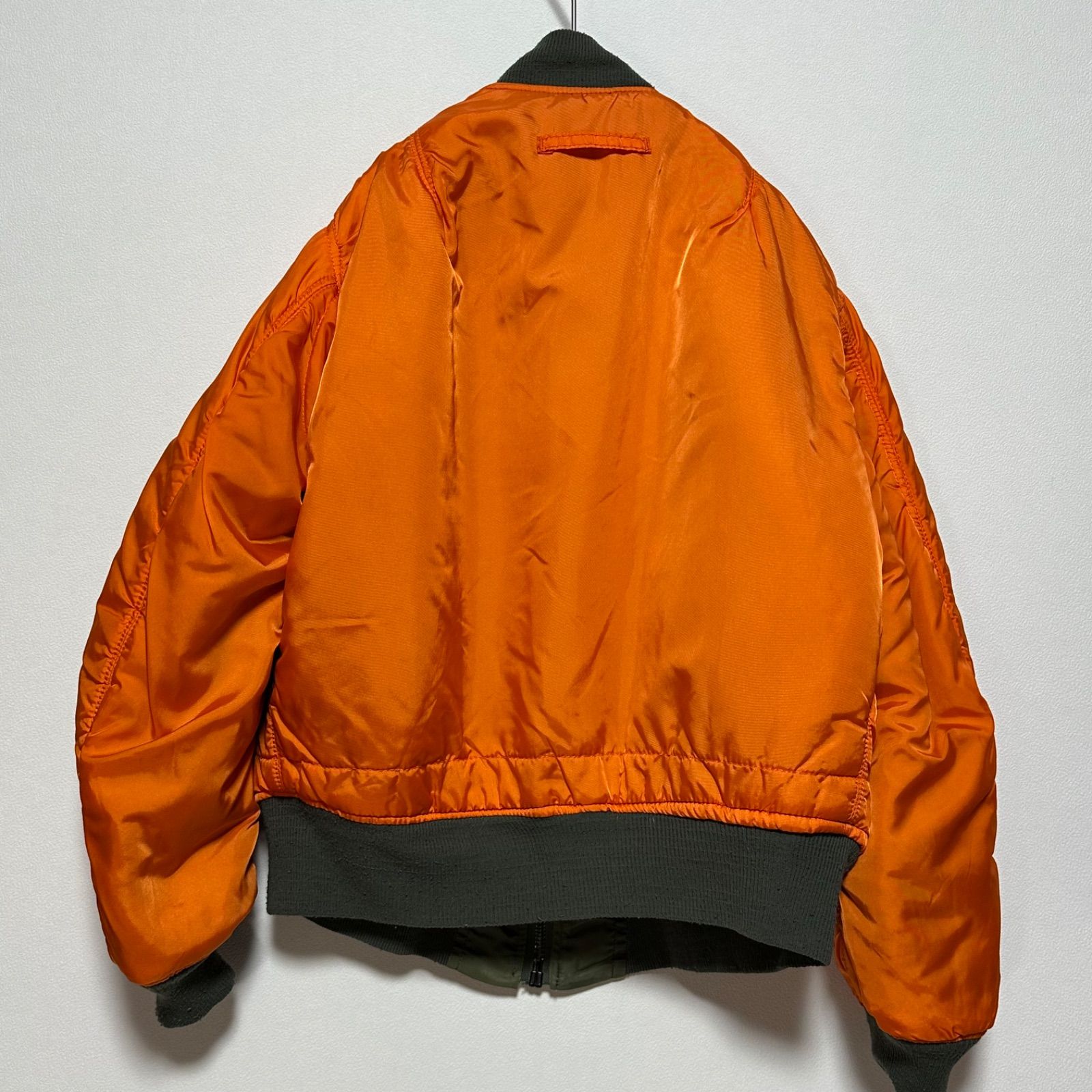 USA製 ALPHA MA-1 フライトジャケット M IDEALジップ 短丈 ボックス