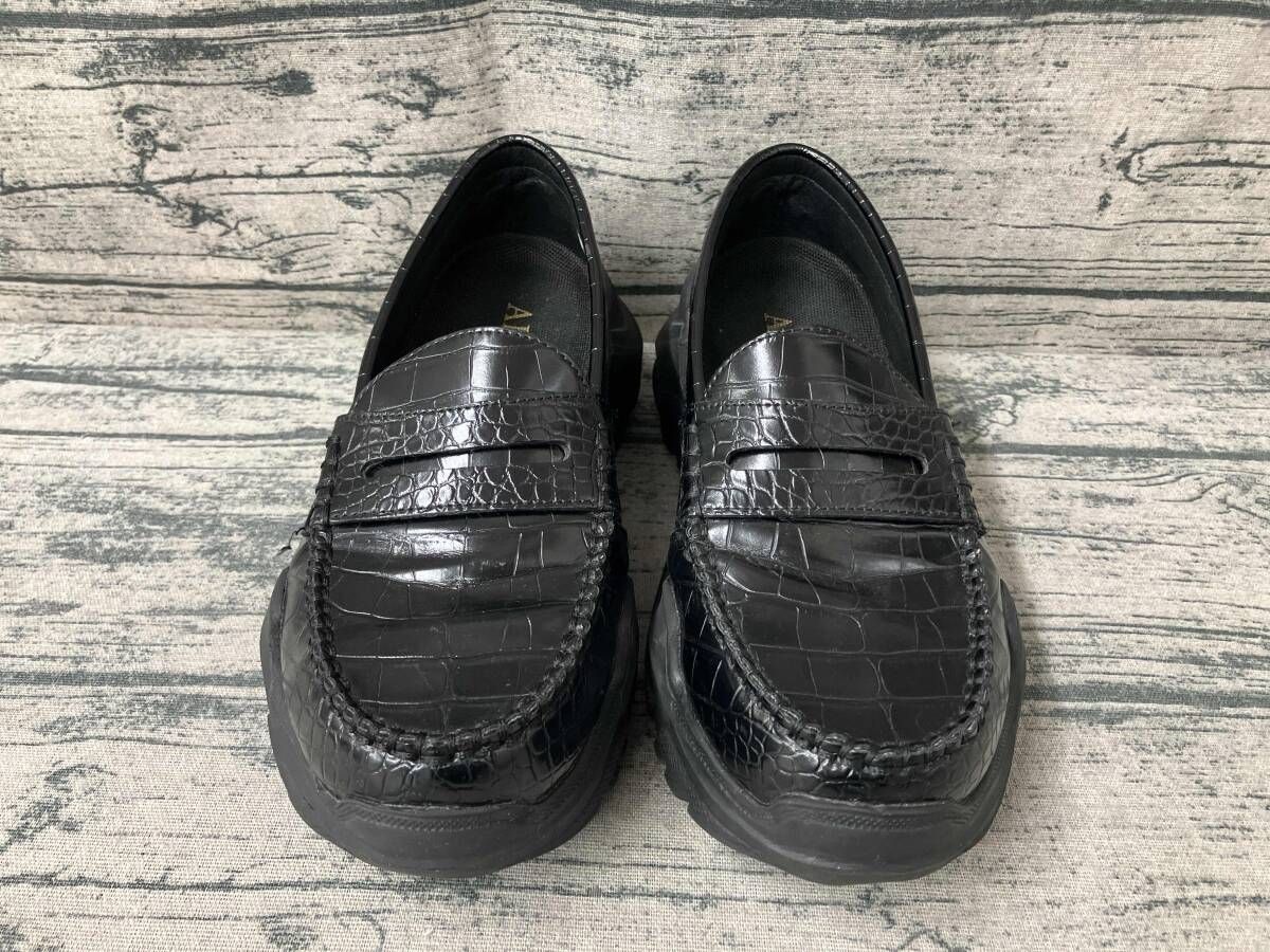 AKIKOAOKI アキコアオキ ローファー スニーカー クロコ調 24cm - メルカリ