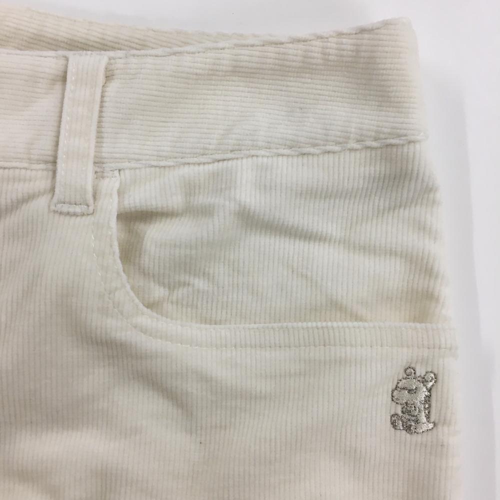 超美品】ダンスウィズドラゴン パンツ 白 コーデュロイ ストレッチ