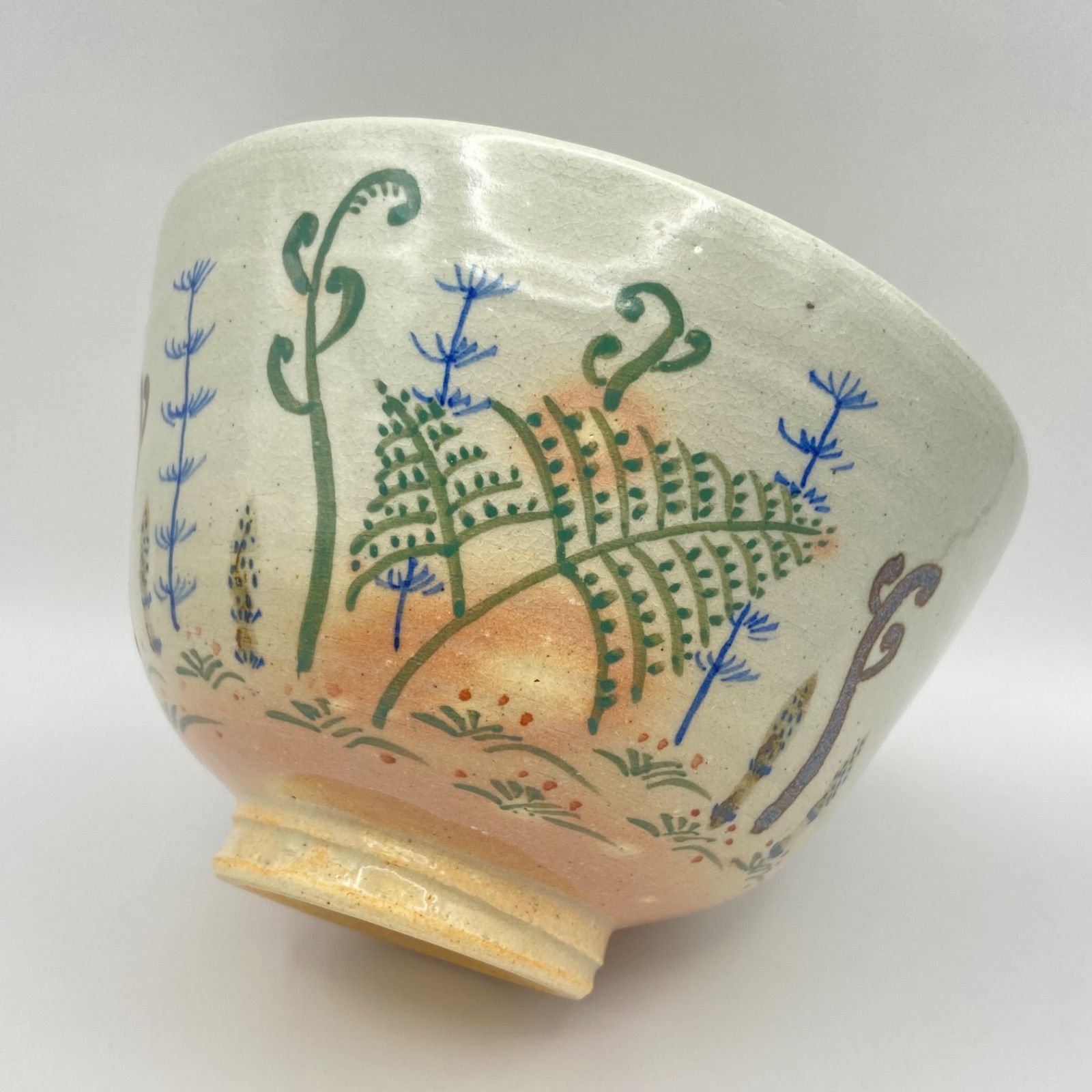 抹茶茶碗 御本手 春草 田中渓峰 紙箱入 茶道具 茶盌 茶器 春 - メルカリ