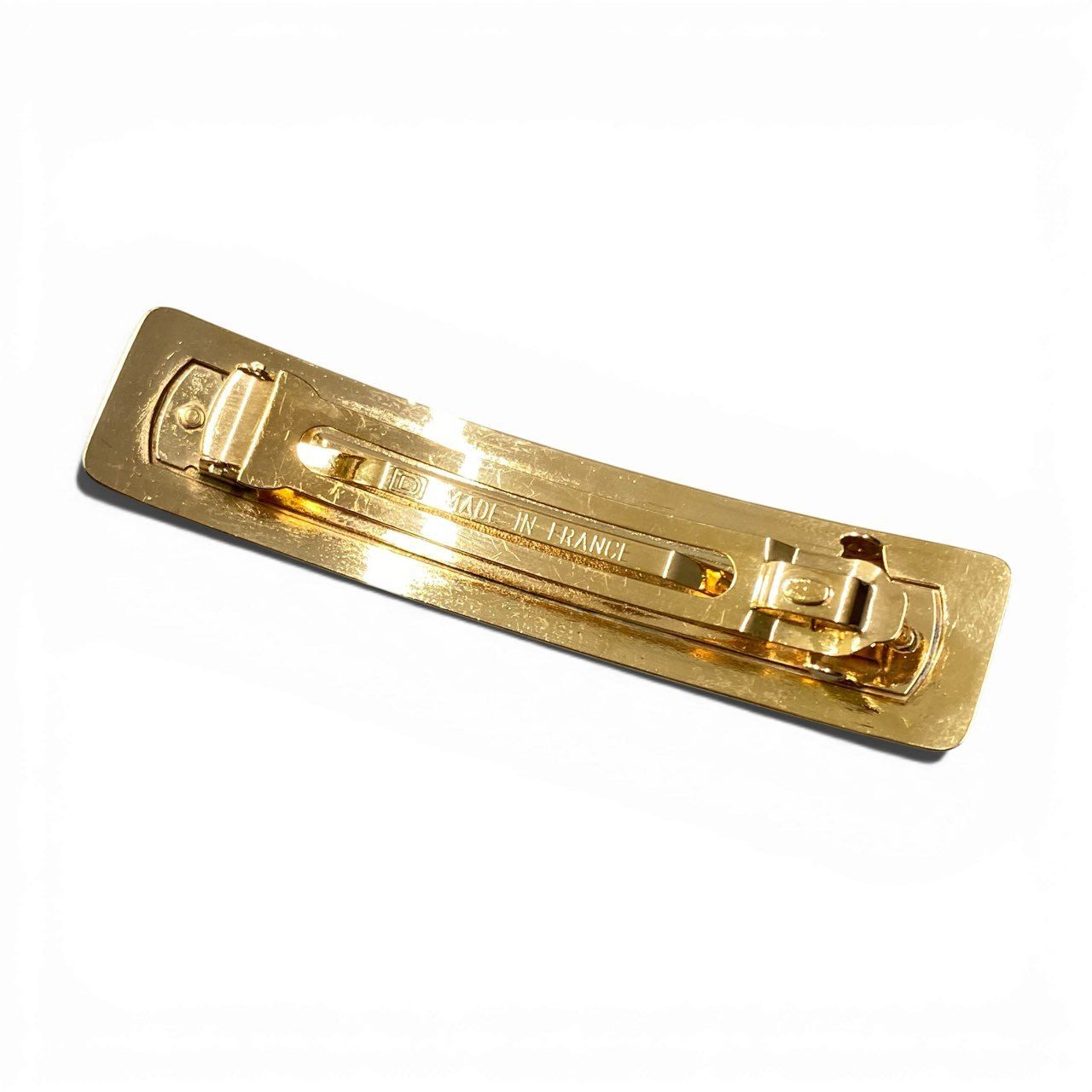 b2 Vintage CHANEL シャネル 1997 ロゴプレート バレッタ ヘア