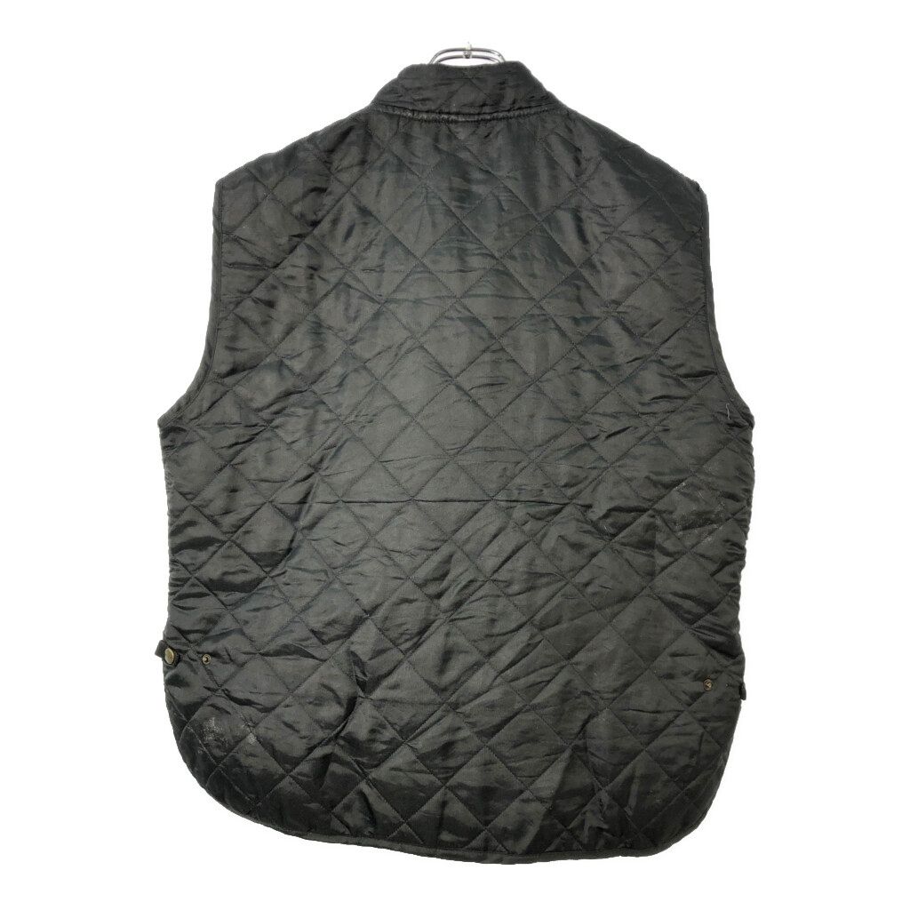 Belstaff ベルスタッフ キルティングベスト モーターサイクル ブラック(メンズ XL)中古 古着 X2746 Belstaff ベルスタッフ キルティングベスト モーターサイクル ブラック