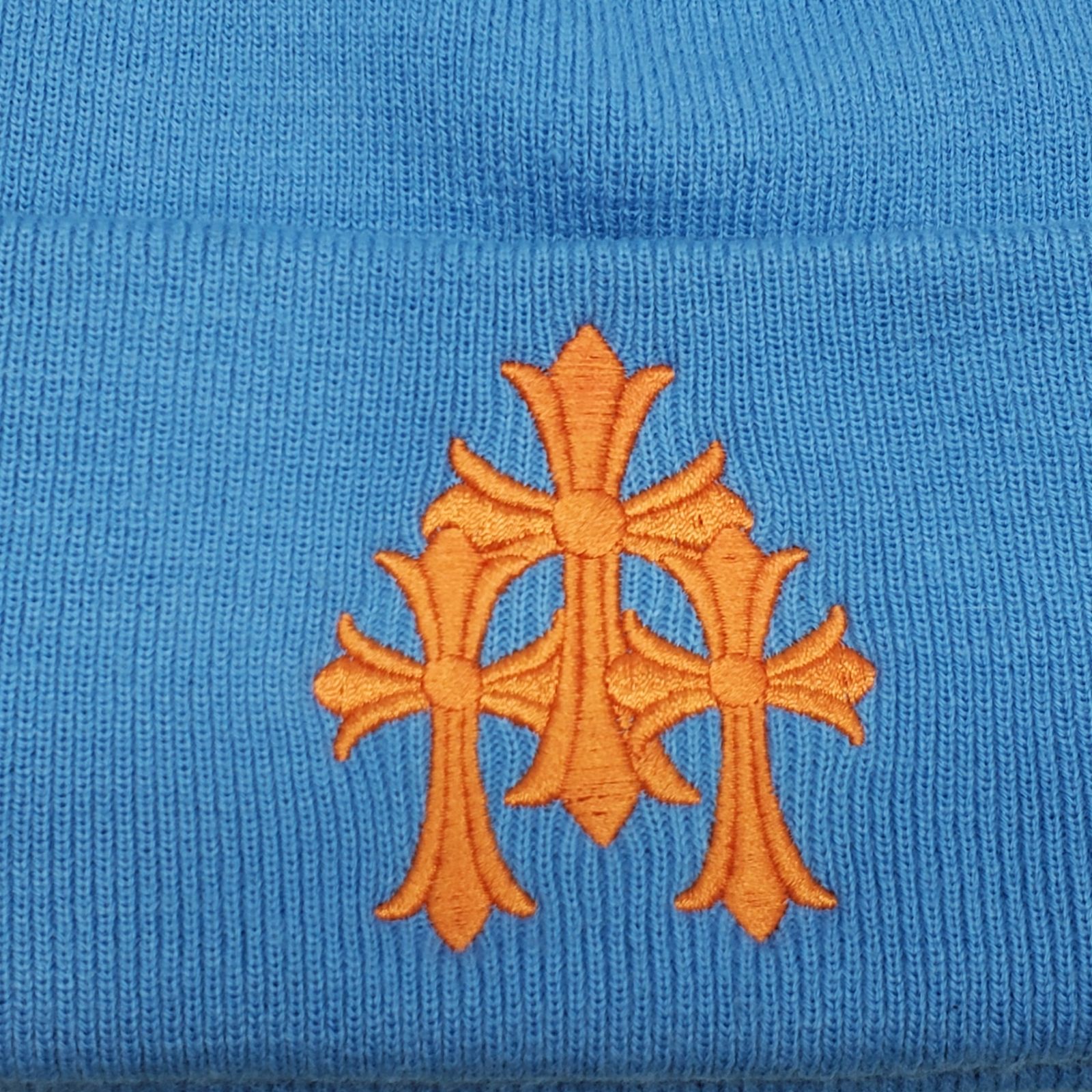 CHROME HEARTS クロムハーツ セメタリークロス刺繍 ビーニー ニット帽