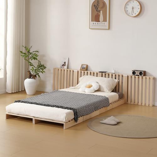 パレットベッド 8枚セット コンセント付き すのこベッド 天然パイン