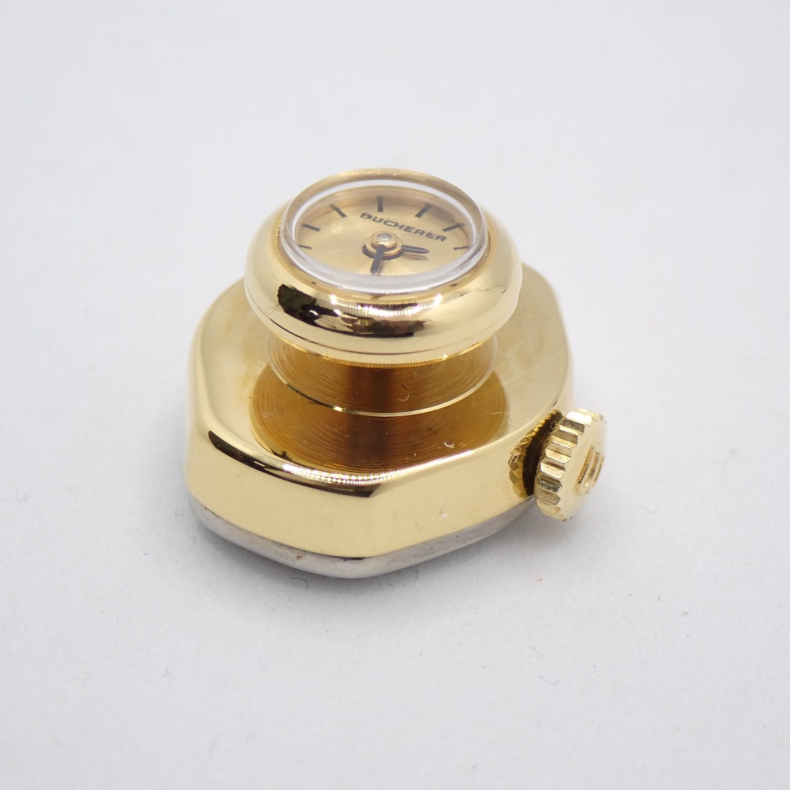 送料無料 BUCHERER ブヘラ ペンダントウォッチ ボタン時計 豆時計 ミニ