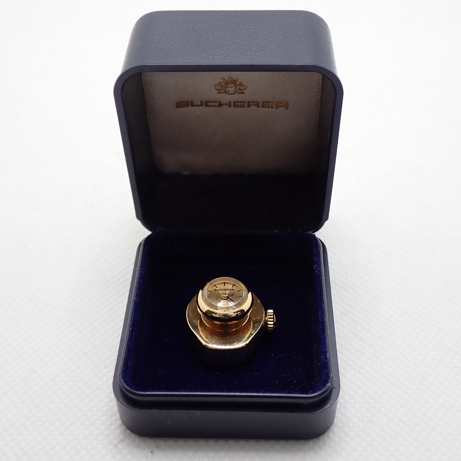 送料無料 BUCHERER ブヘラ ペンダントウォッチ ボタン時計 豆時計 ミニ