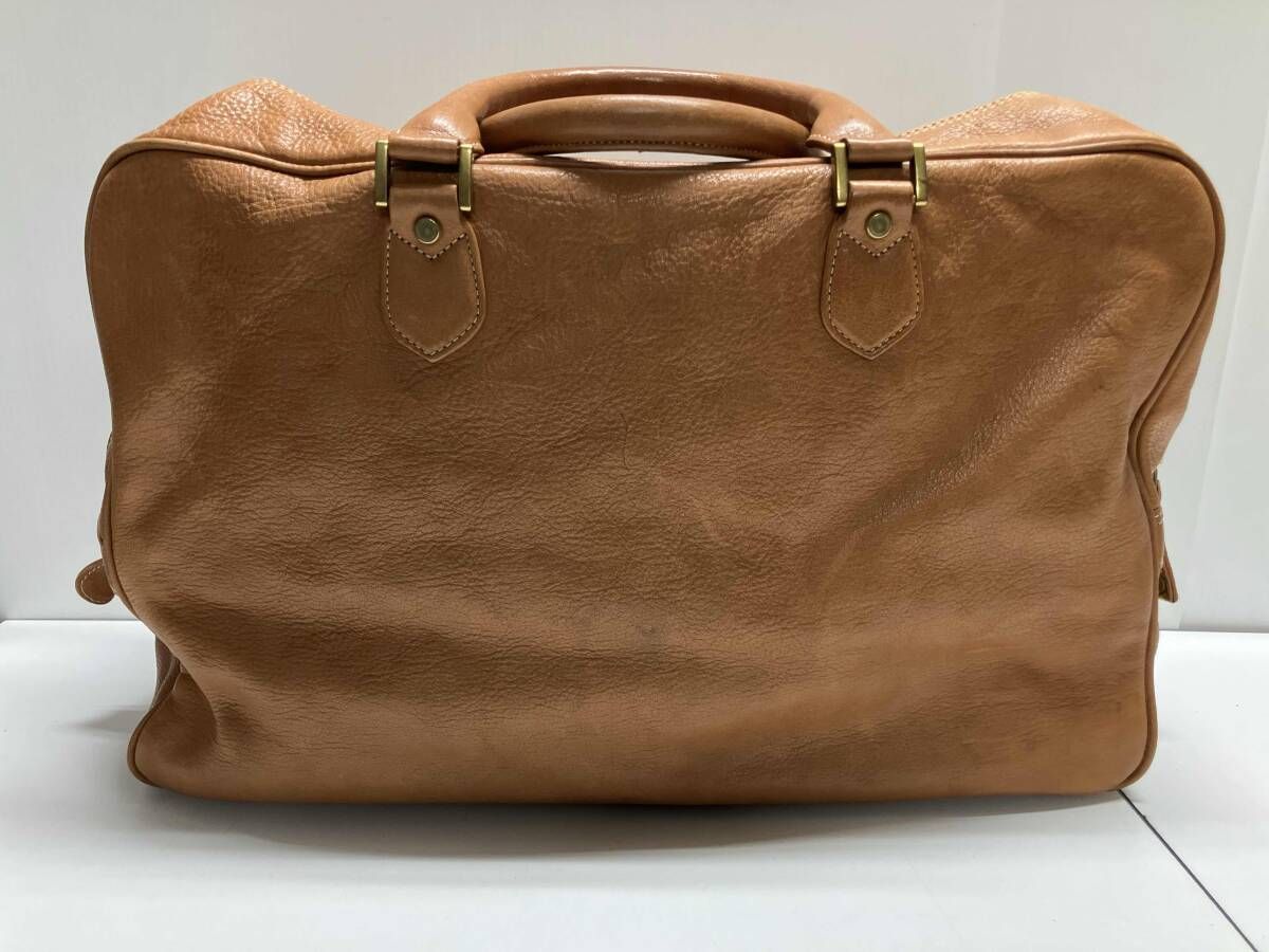 PORTERのレザーボストンバッグ ライトブラウン