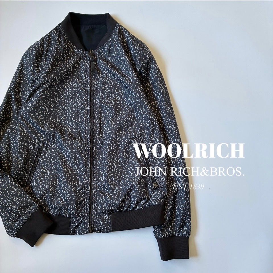 WOOLRICH / PRINTED CHARLOTTE BOMBER リバーシブル MA1 フライト