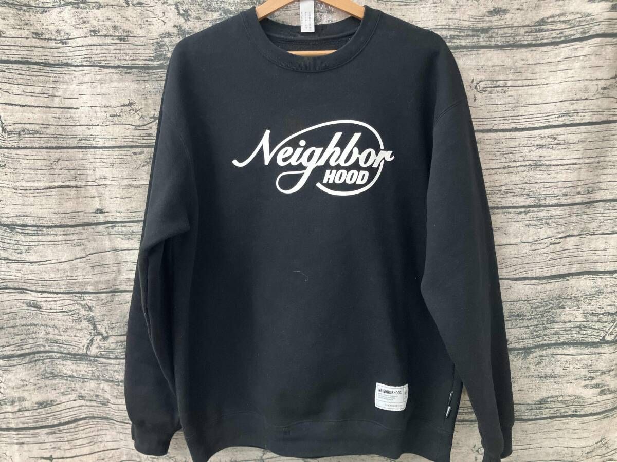 NEIGHBORHOOD スウェット L ブラック スウェット SRL ． SWEAT SHIRT LS 252BWNHー