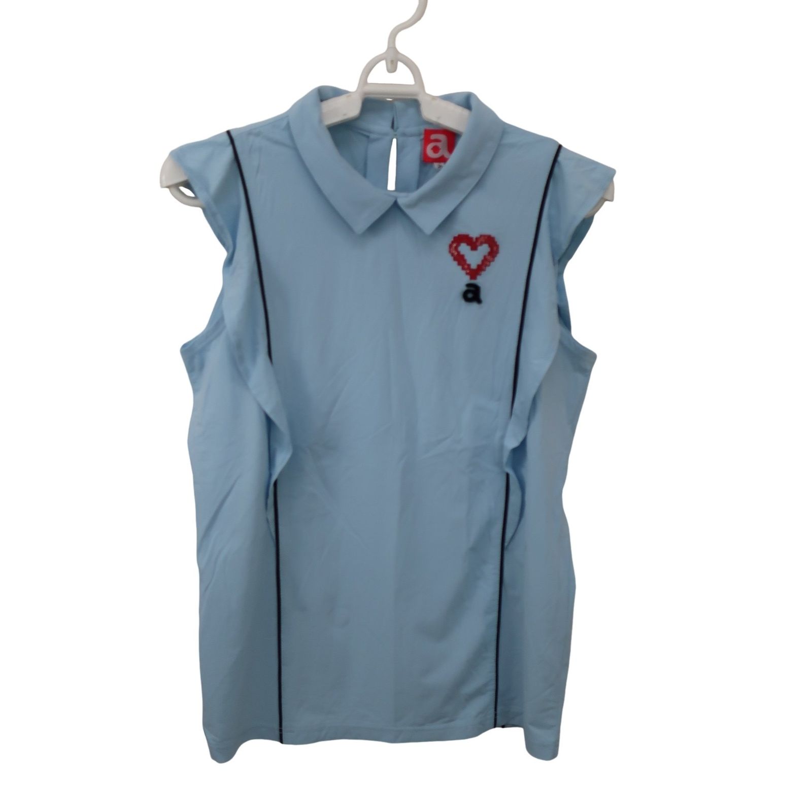 archivio(アルチビオ) ノースリーブポロシャツ 水色 レディース 36