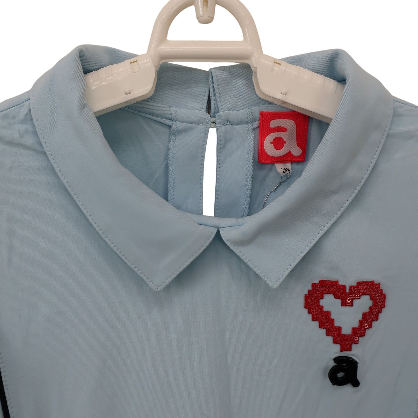 archivio(アルチビオ) ノースリーブポロシャツ 水色 レディース 36