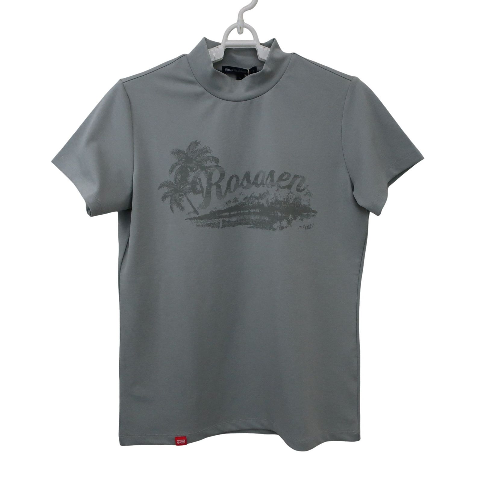 未使用品】Rosasen(ロサーセン) 半袖モックネックシャツ グレー
