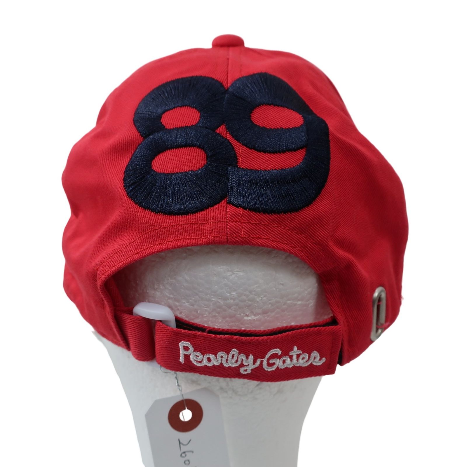 美品】PEARLY GATES(パーリーゲイツ) キャップ 赤 メンズ フリーサイズ