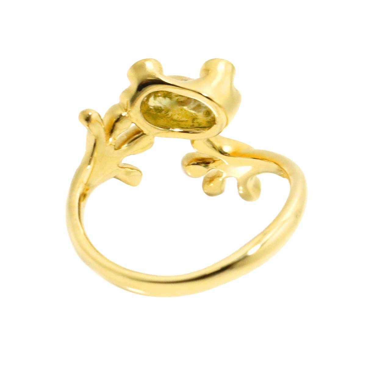 リング 11号 ルビー 0.08ct K18 YG イエローゴールド 750 指輪 Ruby