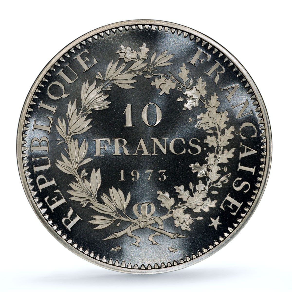 フランス 10フラン ヘラクレス・ピエト KM-932 P482 SP 69 PCGS 銀貨