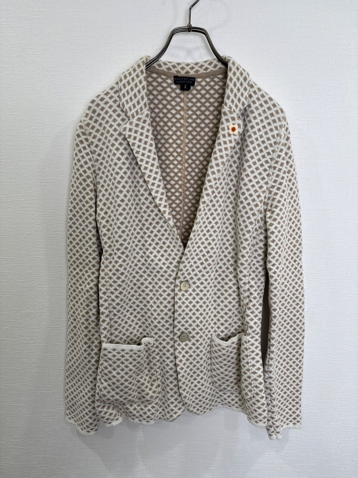 S00641｜LARDINI｜ラルディーニ｜テーラードジャケット｜White