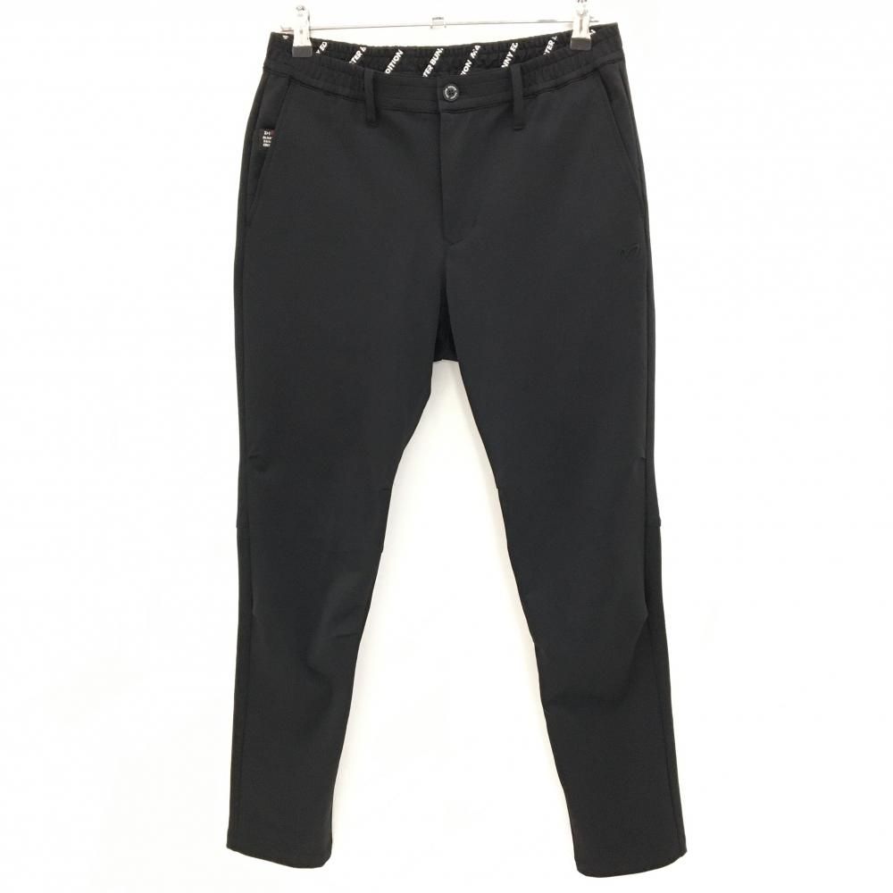 マスターバニー パンツ 黒 ロゴ刺しゅう黒 ウエスト一部ゴム