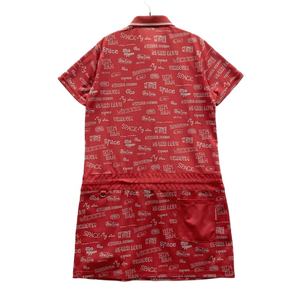 サイズ：42 CASTELBAJAC カステルバジャック 半袖ワンピース 英字総柄