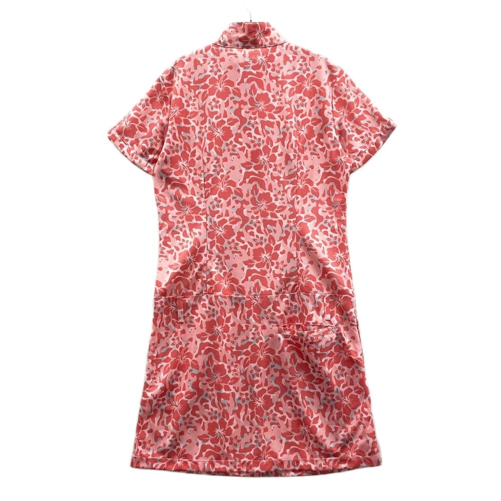 サイズ：L PUMA GOLF プーマゴルフ 半袖ワンピース ハイビスカス 花柄